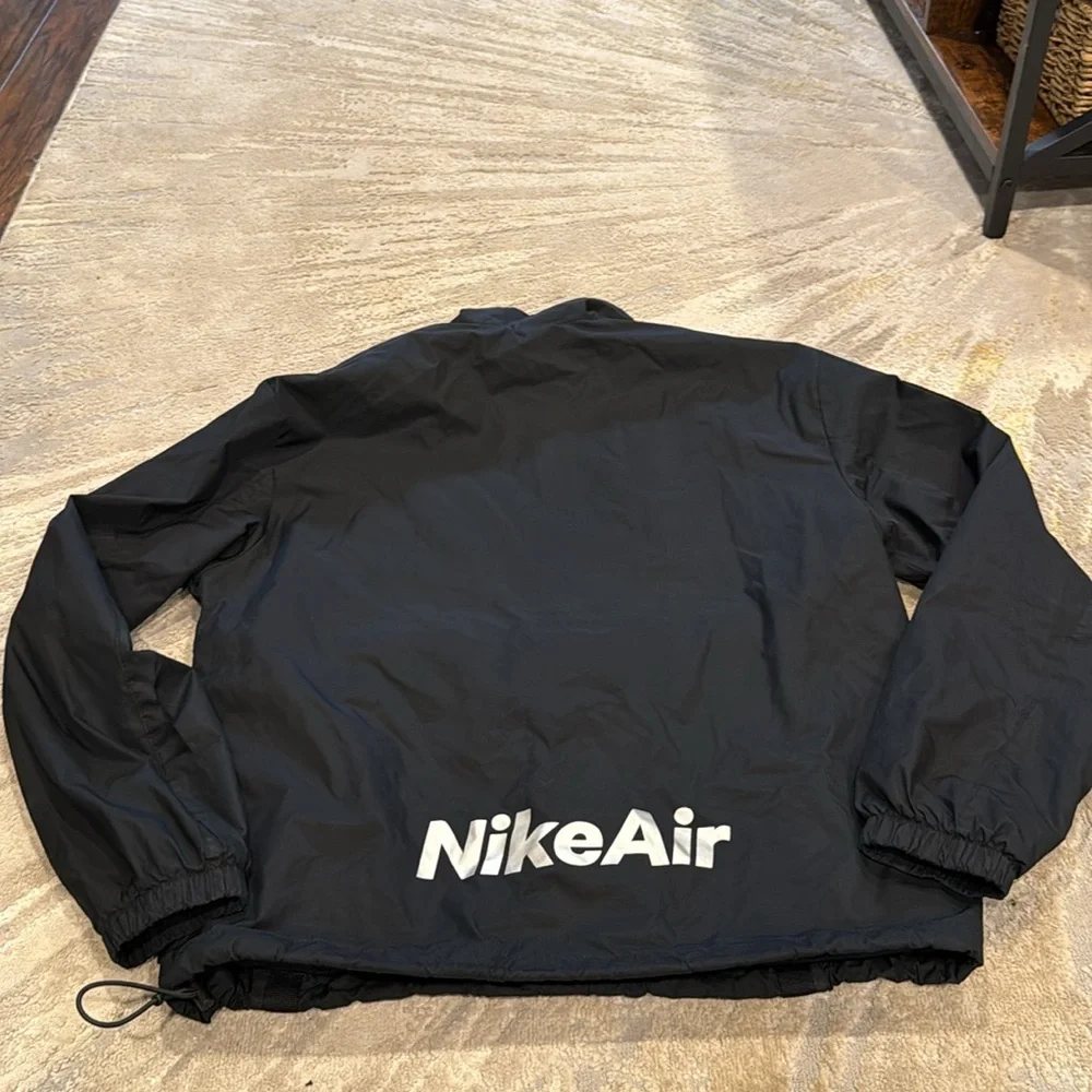 Black NIKE Air Men’s Jacket half zip center swoosh in GUC SIZE S - Picture 7 of 10